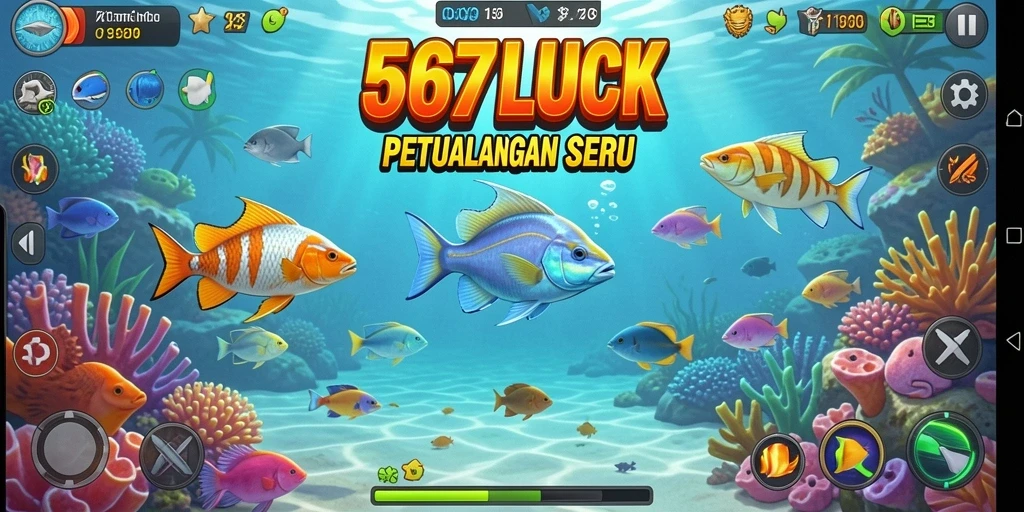 Penggambaran gameplay Tembak Ikan yang seru dan menantang.