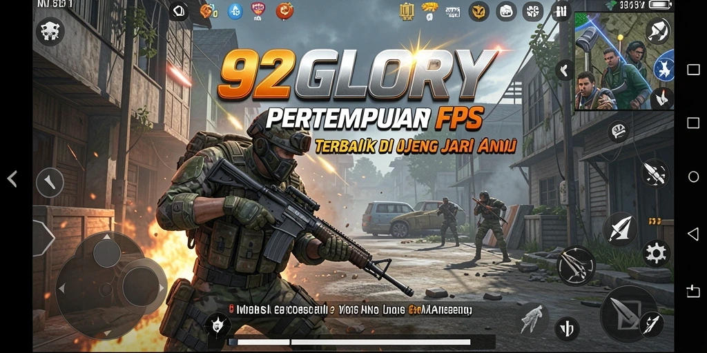 Tampilan gameplay seru 92GLORY yang penuh aksi.