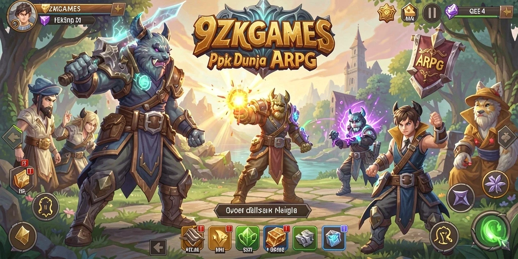 Tampilan menakjubkan dari aksi gameplay ARPG yang penuh tantangan.