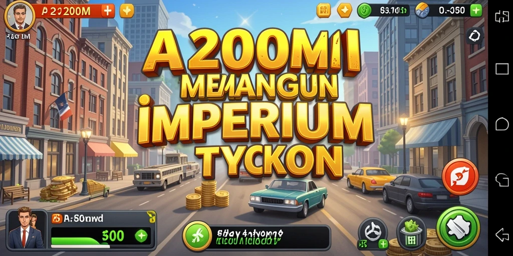 Tangkapan layar A200M menampilkan pengelolaan bisnis yang intens dan seru.