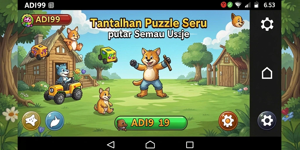 Tampilan gameplay ADI99 yang menantang dan seru.