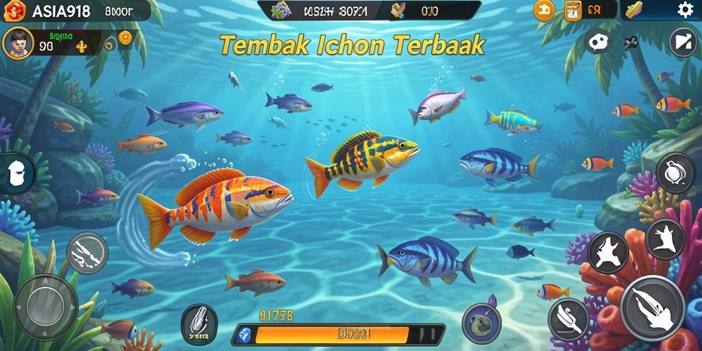 Gameplay seru Tembak Ikan di ASIA918 dengan grafis menawan.