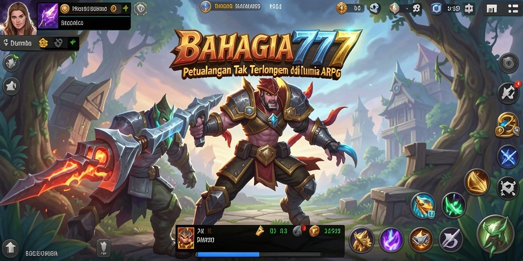 Tampilan gameplay BAHAGIA777 yang mendebarkan di dunia fantasi.
