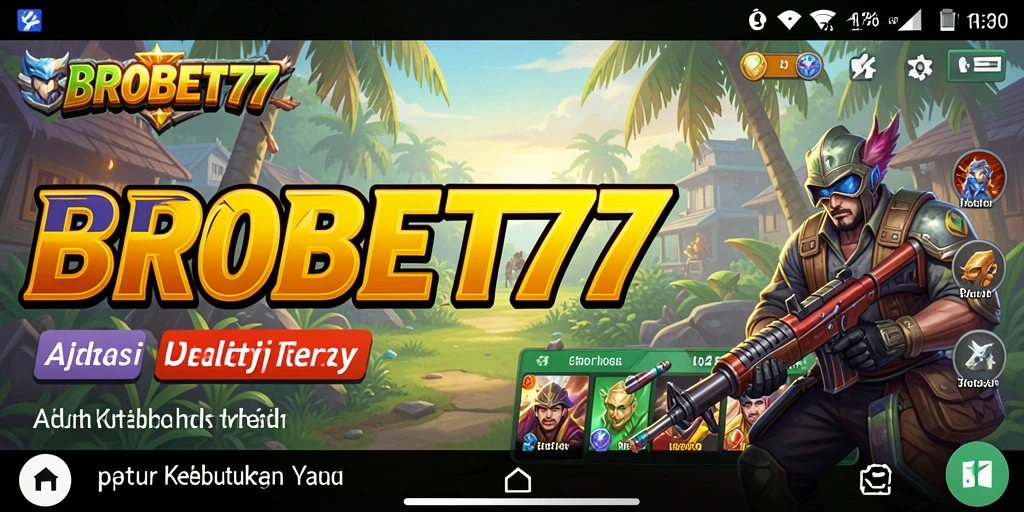 Tampilan antarmuka utama BROBET77 yang terlihat intuitif dan informatif.