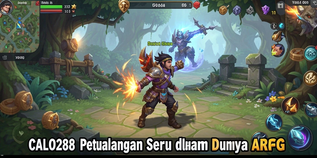 Tampilan menarik dari gameplay ARPG dalam CALO288.