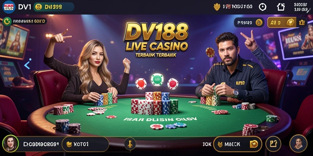 Screenshot gameplay Live Casino yang menampilkan suasana bermain yang realistis.
