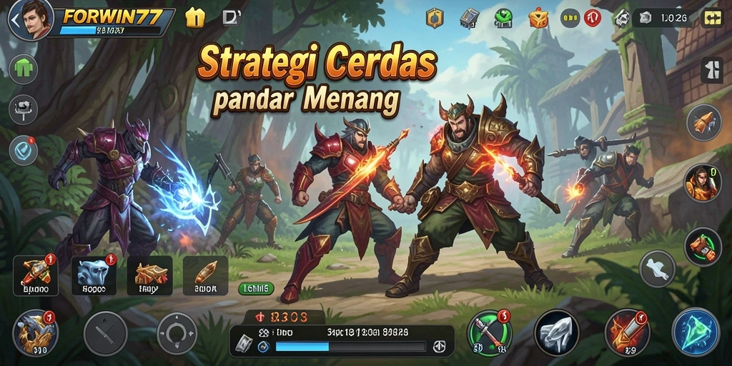 Tangkapan layar dari gameplay intens dalam FORWIN77.