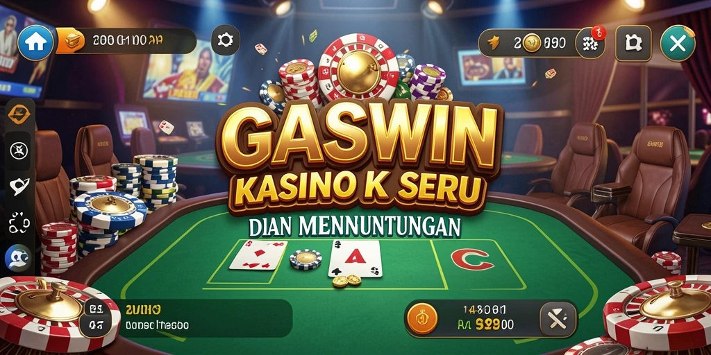 Tampilan gameplay GASWIN yang seru dan mengasyikkan di dunia Kasino.