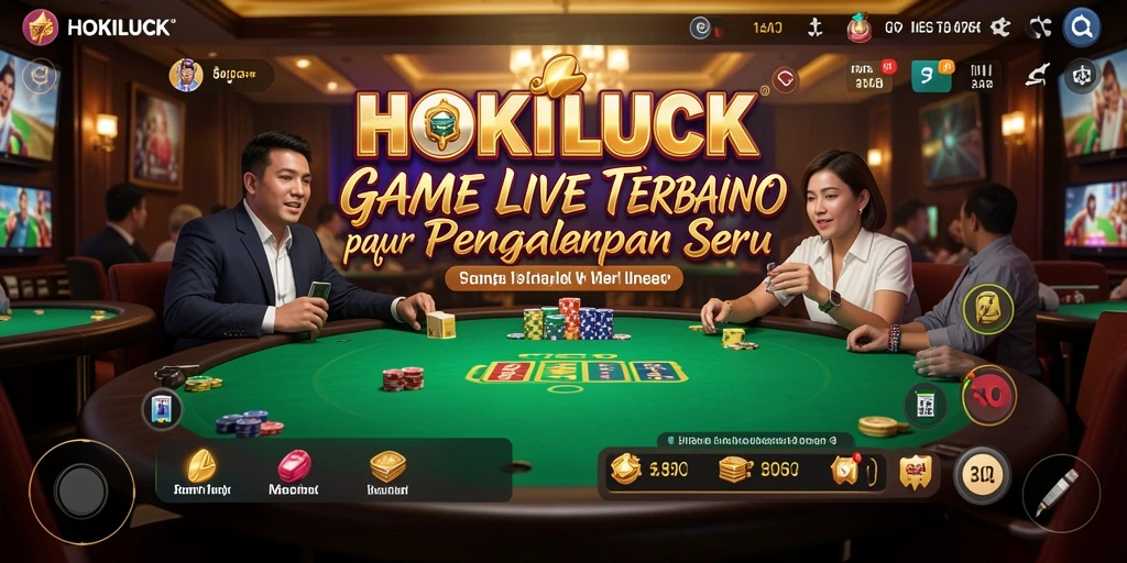 Screenshot HOKILUCK menampilkan keseruan permainan Live Casino.