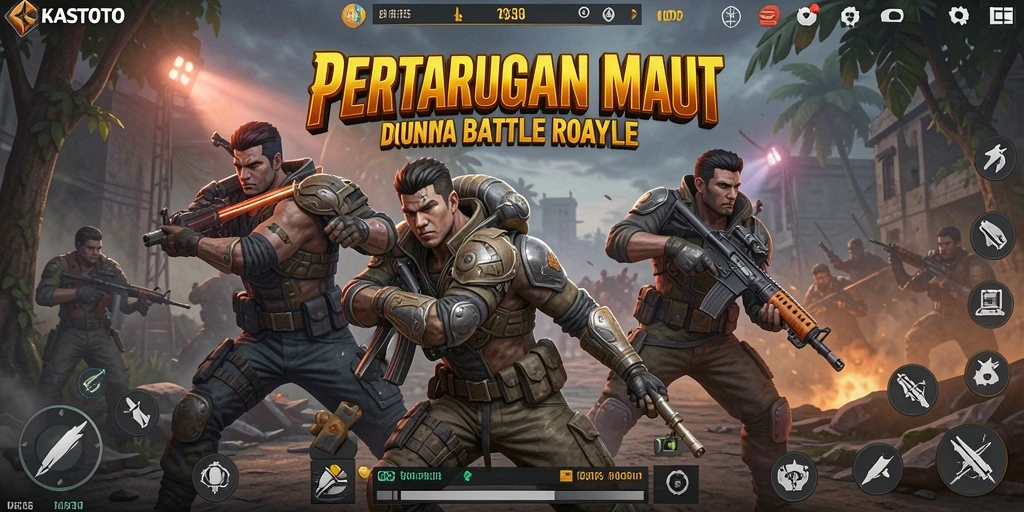 Tampilan gameplay KASTOTO yang intens dan penuh aksi.