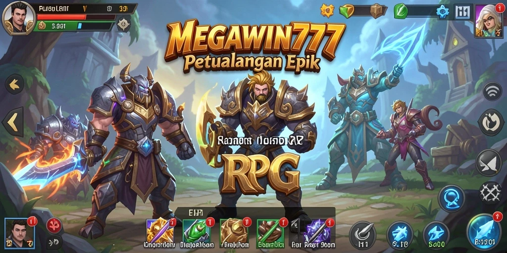 Tampilan menarik dari gameplay RPG MEGAWIN777 yang penuh aksi.