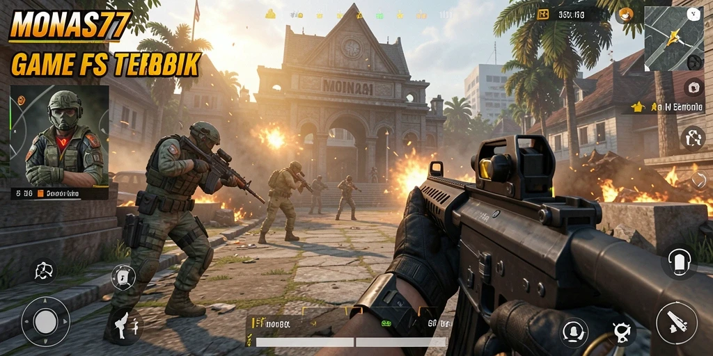 Gameplay MONAS77 yang seru dengan pertarungan menegangkan.