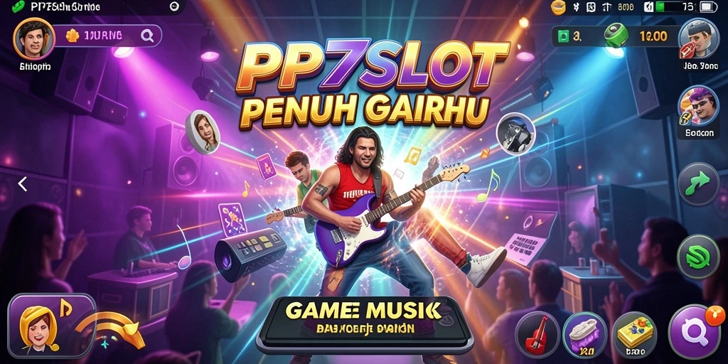 Tampilan menarik dari gameplay PP7SLOT dengan berbagai lagu.