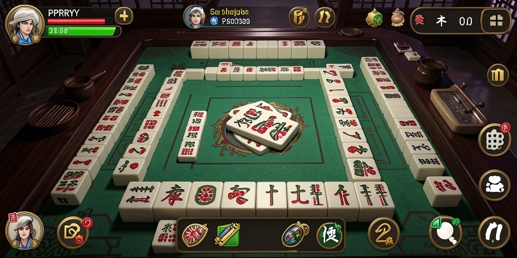 Tampilan gameplay seru di PPRRYY, menampilkan tantangan Mahjong.