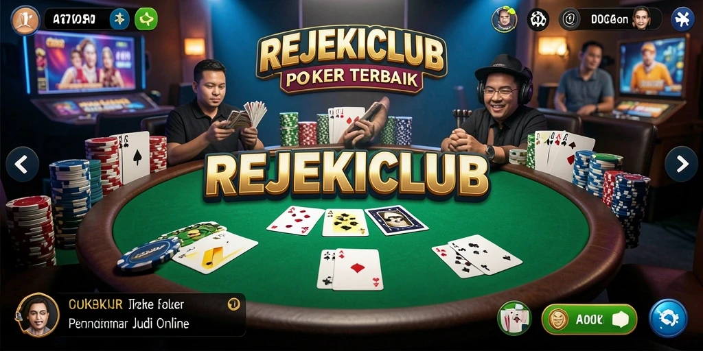 Screenshot gameplay Poker yang mendebarkan di REJEKICLUB.