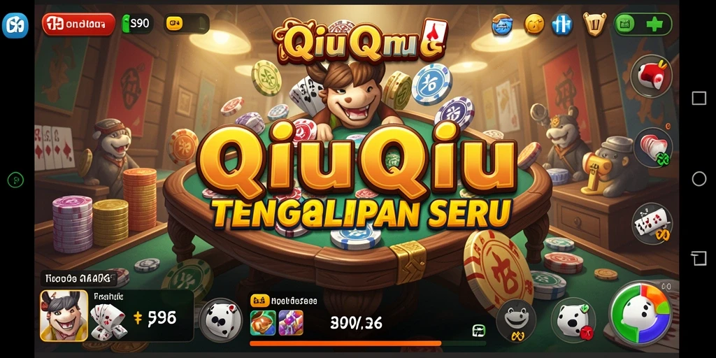 Tangkapan layar utama S80 menampilkan pertandingan QiuQiu yang seru.