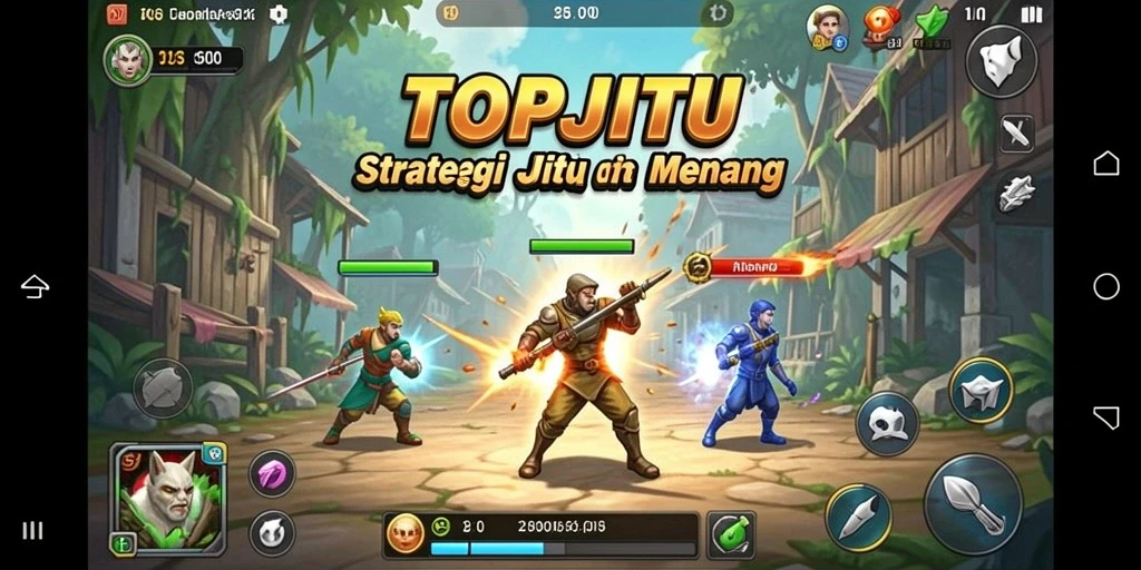 Menampilkan gameplay strategi mendalam dalam TOPJITU.